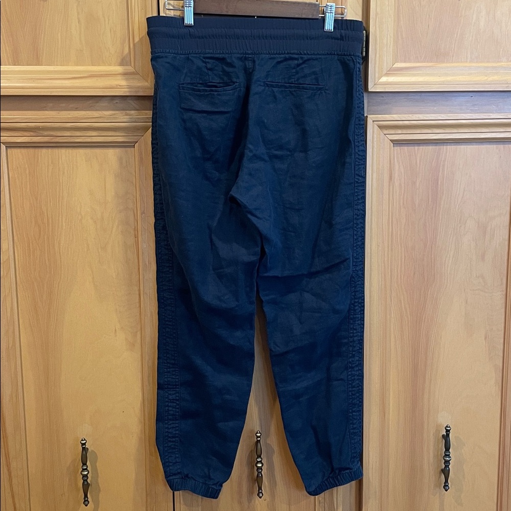 Athleta Cabo Linen Pants size 6 navy - Picture 7 of 11